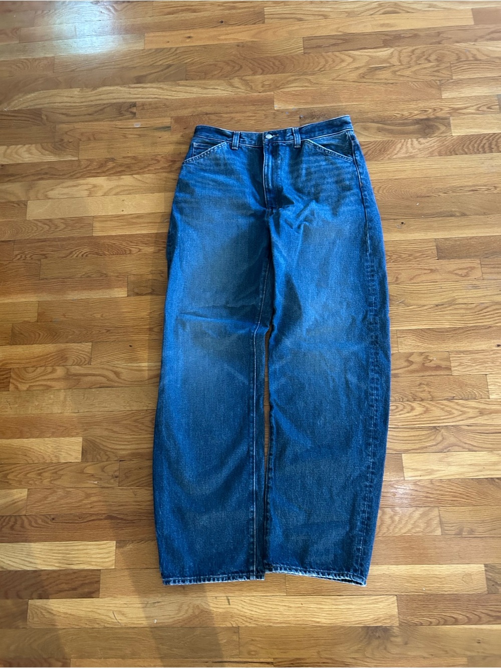Madewell The Balloon Jean Barrel Leg Med Wash Size 30T x 32 NWOT